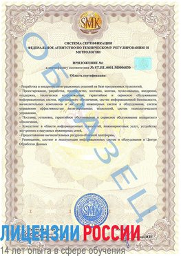 Образец сертификата соответствия (приложение) Могоча Сертификат ISO 27001